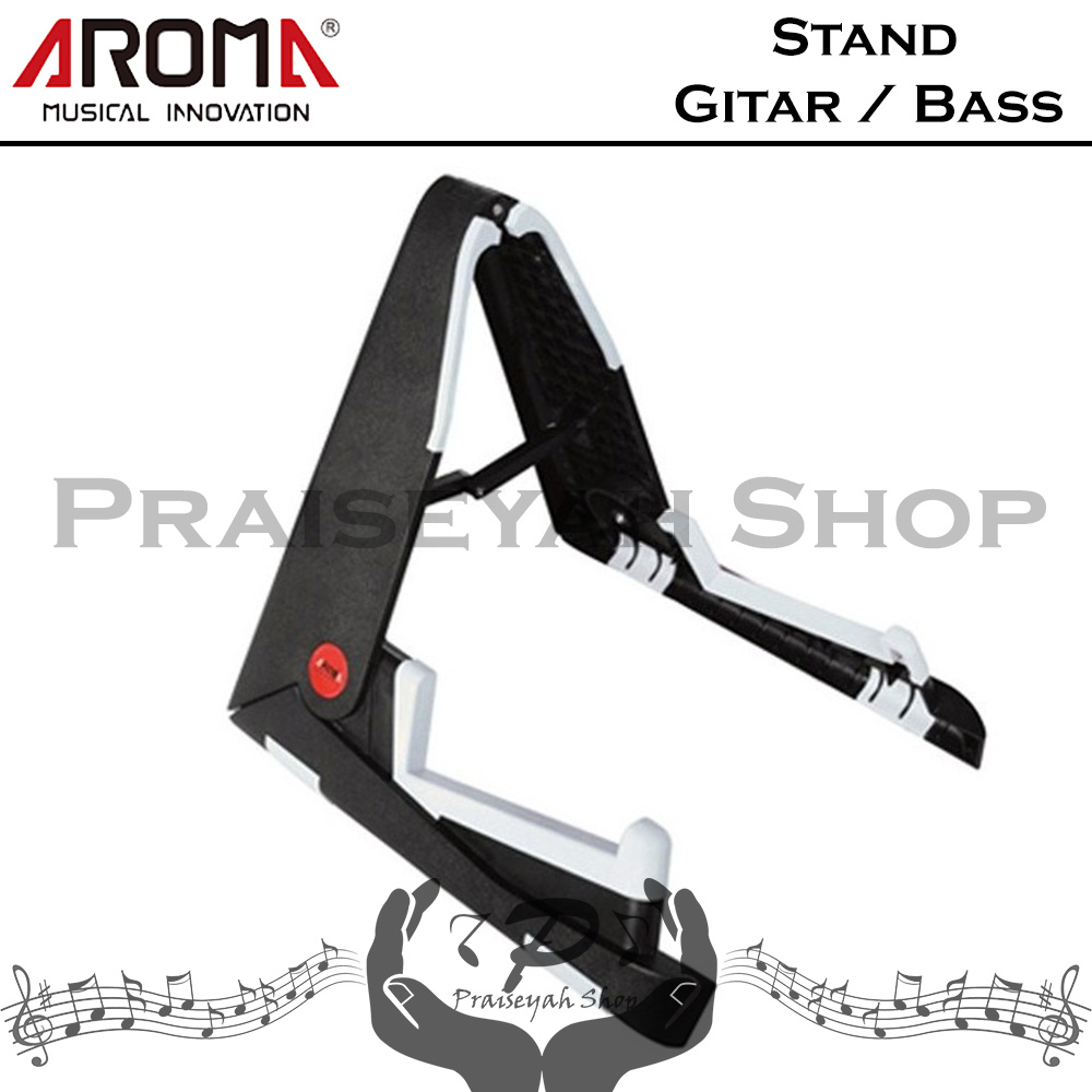 Stand Gitar atau Bass Aroma AGS-01 Akustik dan Elektrik