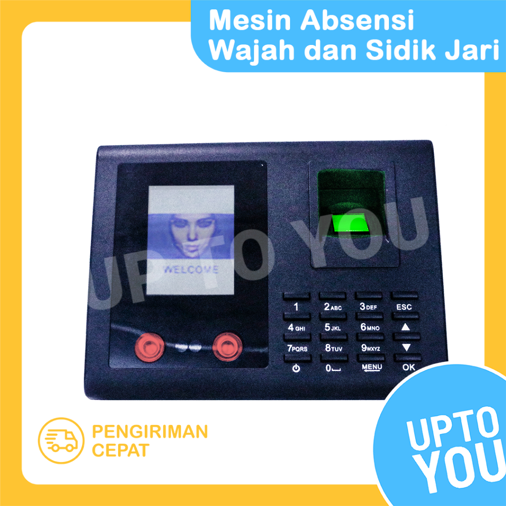 Mesin Absensi Temperatur, Wajah dan Sidik Jari - Face Attendance Finger Print and  Access Control EN