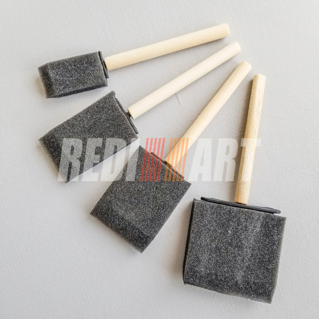 

Spons Kotak Hitam isi 4 Pcs / Foam Brush Busa Kuas Lukis
