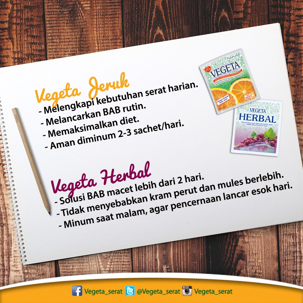 Vegeta Herbal Dengan Serat Alami Rasa Anggur | Melancarkan BAB