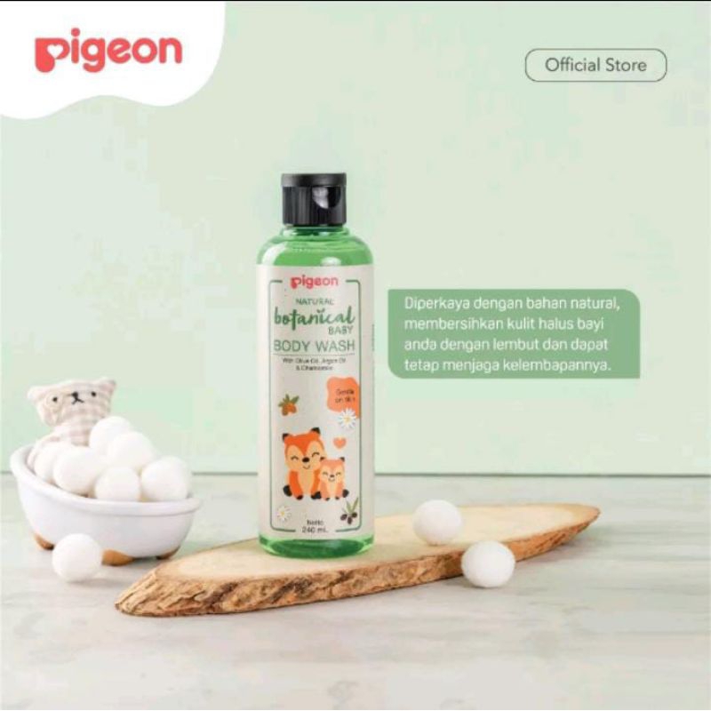 BODY WASH NATURAL BOTANICAL BABY PIGEON