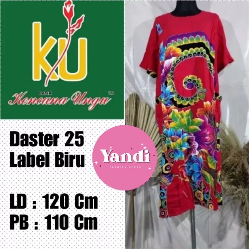 KENCANA UNGU ORI DASTER 25  LD 120 CM LABEL BIRU