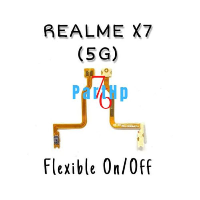 Flexibel Connector Power On Off Realme X7 (5G) - Fleksibel Fleksible Flexible Konektor