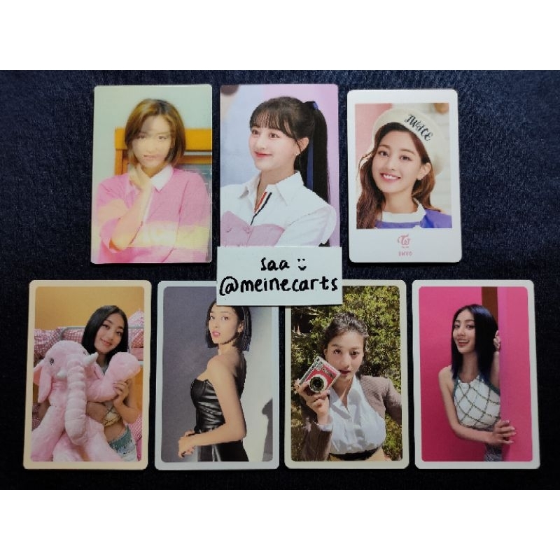 AAB TWICE JIHYO PHOTOCARD PC PHOTO CARD LENTICULAR LENTI SEASON'S GREETINGS SG 2020 MONOGRAPH MONO F