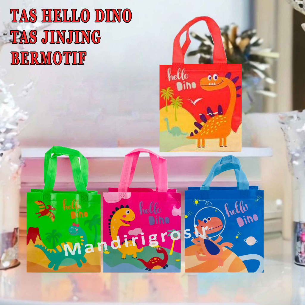 Tas Plastik * Tas Jinjing * Tas Motif Serbaguna * Tas Hello Dino