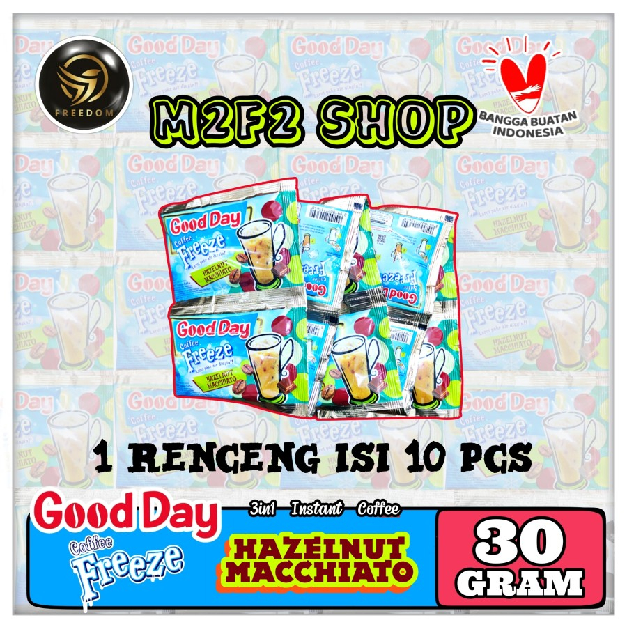 

Good Day Coffee Freeze | Kopi Bubuk 3in1 Instant Sachet - 30 gr (Kemasan Renceng)