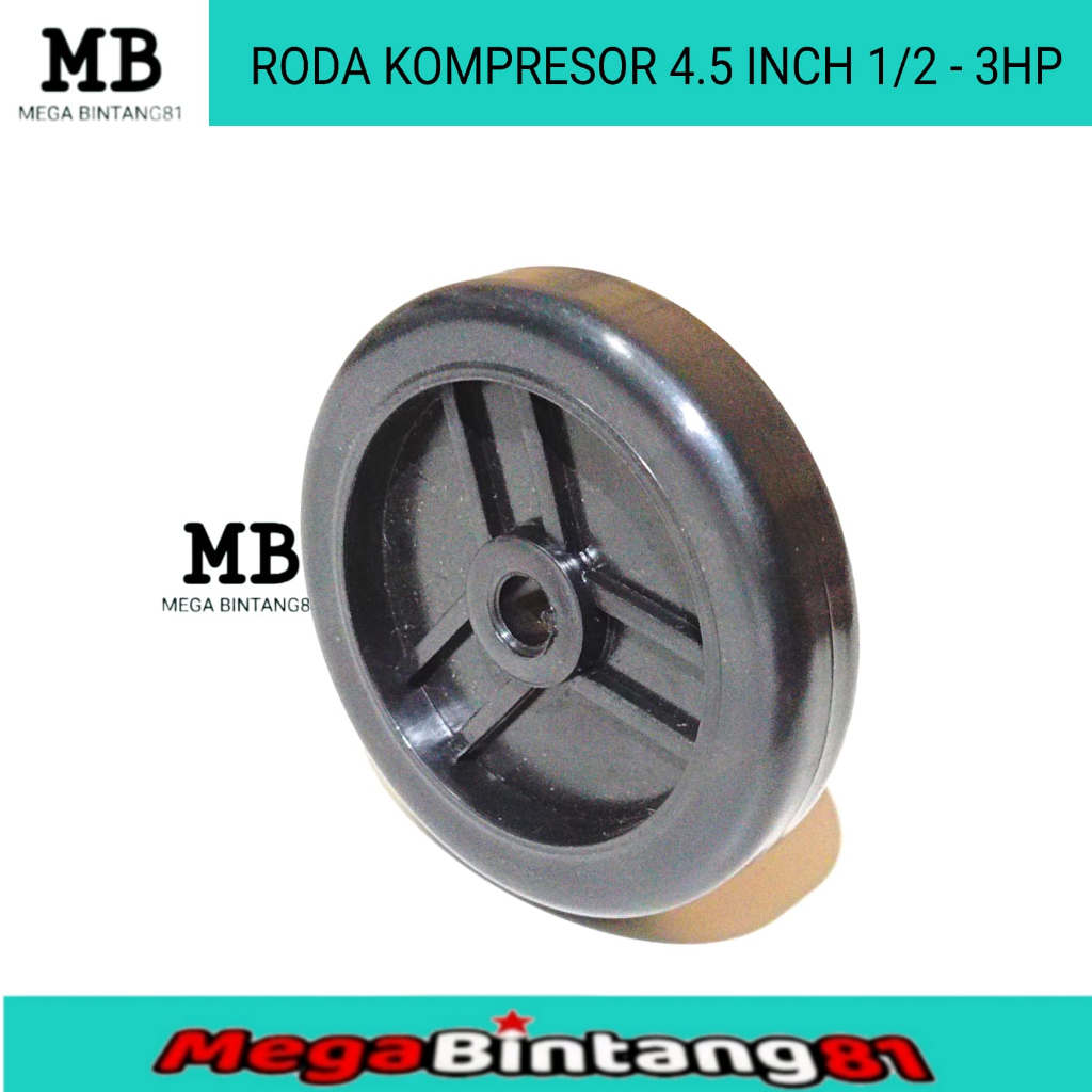 Roda kompresor angin 4,5" 1/2 - 3hp roda kompresor swan  roda kompresor 4,5" 1/2 - 3hp