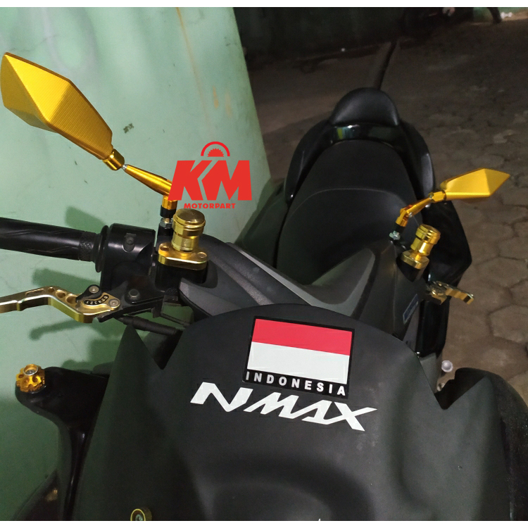 Spion Tomok V2 Variasi Tangkai Panjang Universal Honda Yamaha Beat Vario Mio NMax Ninja CBR Dll