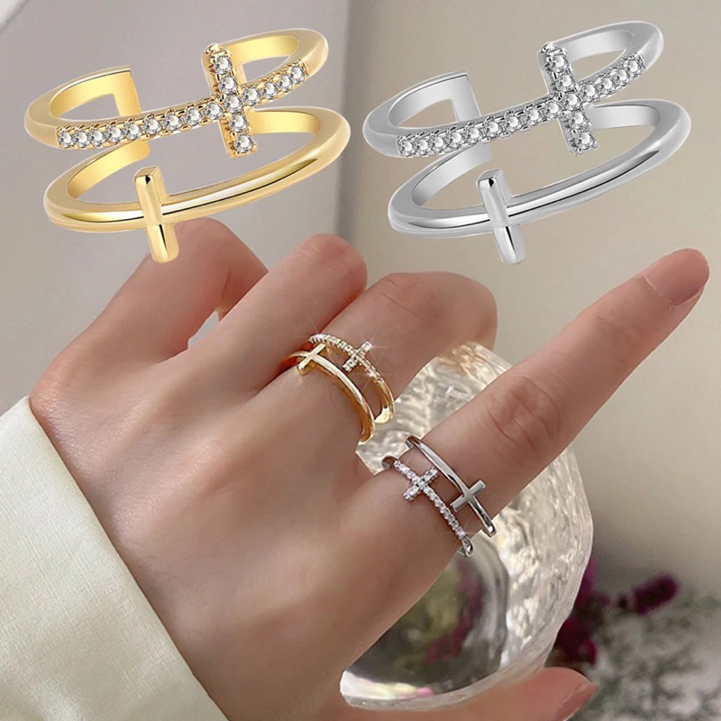 Cincin titanium fashion wanita anti karat