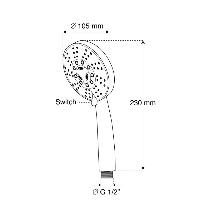 Handshower Set Mandi Shower Mandi Set Shower Set Handshower Mandi Hand Multi Fungsi Air Paket Hand Shower 5 in 1 Spray Mode