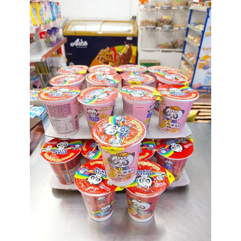 

HELLO PANDA CUP STICK /DIP DIP COKLAT/STRAWBERY 20GR