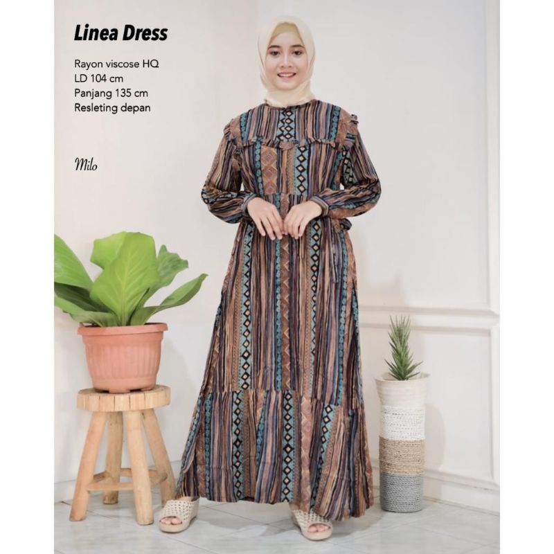 Gamis Rayon Viscose - Linea Dress //JF853