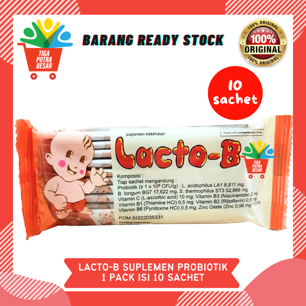 LACTO B 1 PACK ISI 10 SACHET / SUPLEMEN KESEHATAN