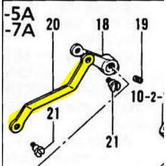 Tension Release Connecting Bar 105236001 Ori Taiwan Mesin Jahit Make Up YX-926 / B-926