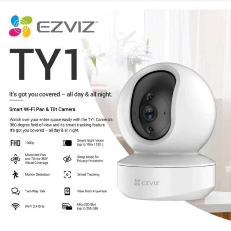 EZVIZ TY1 2MP Pan &amp; Tilt Wi-Fi Camera Indoor