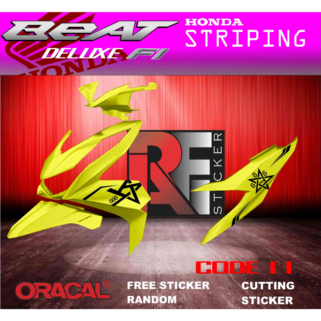 STRIPING STIKER BEAT DELUXE MINIMALIS MEDUSA
