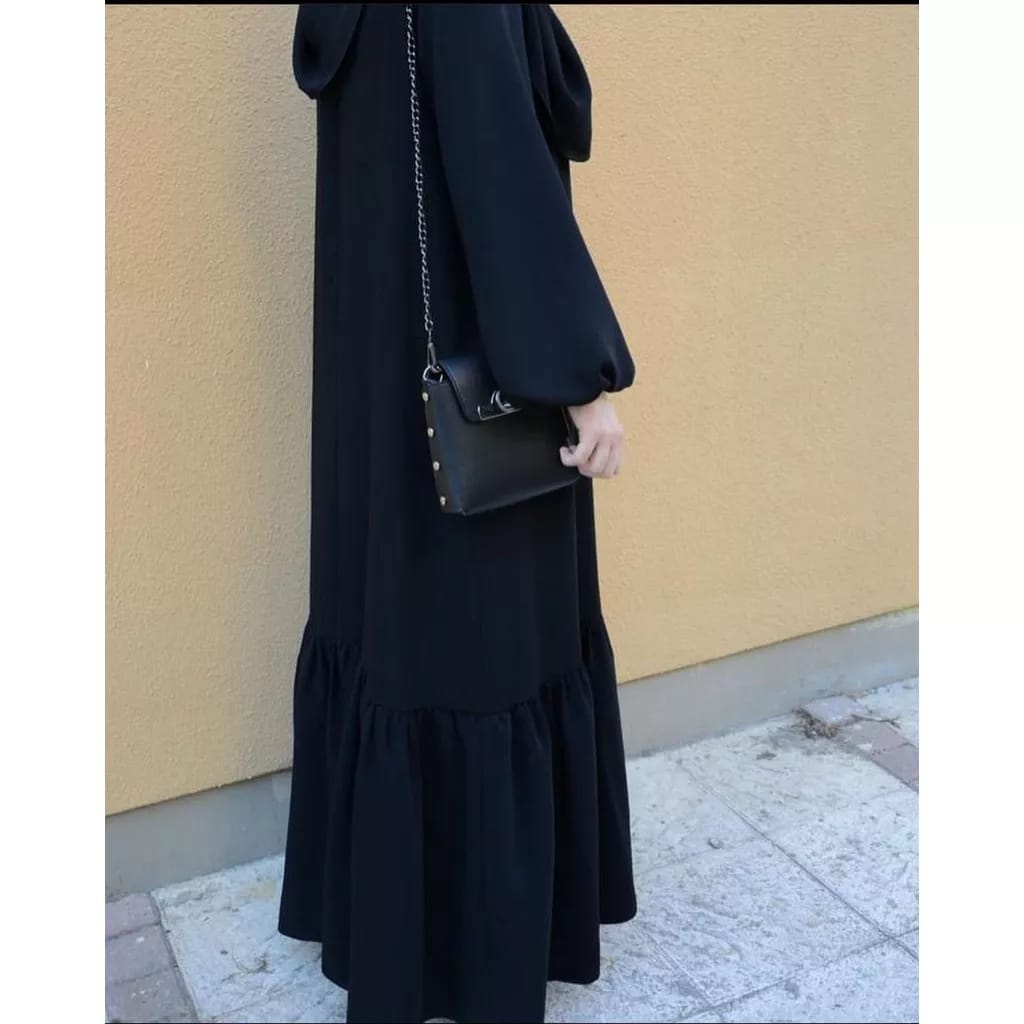 HD16: [BISA COD] [QUENA DRESS] [ GAMIS RAYON HITAM POLOS PREMIUN TERBARU 2023 ] [DRSS KONDANGAN  TERLARIS GAMIS WANITA KEKINIAN] [ BAJU WANITA BEST SELERR] SIZE S,M,L,XL   ,GAMIS JUMBO ,BUSUI,GAMIS HITAM MEWAH,GAMIS TERMURAH