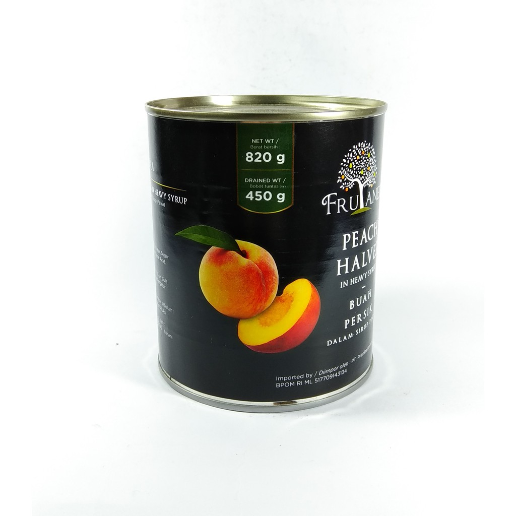 

Frutaneira Peach Halves 820 g Halal Peach in Heavy Syrup Import