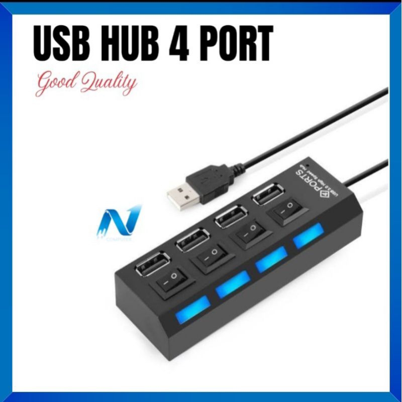 USB HUB 4 PORT SWITCH ON OFF