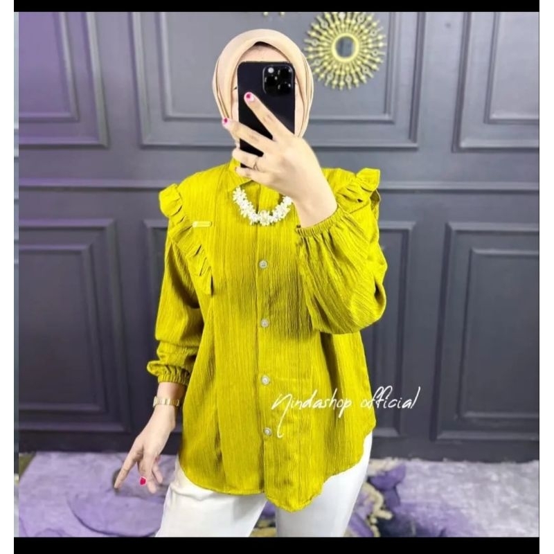 VIRAL!!!!Blouse Terbaru Lady Crush/Kemeja Wanita Viral