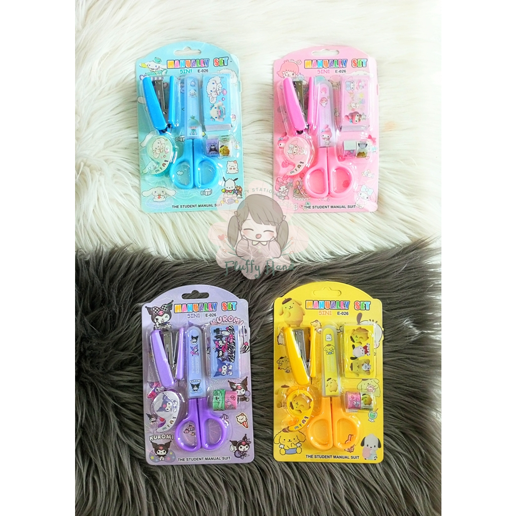 

GUNTING SET KARAKTER SANRIO CINNAMOROLL KUROMI MELODY LUCU GUNTING SANRIO