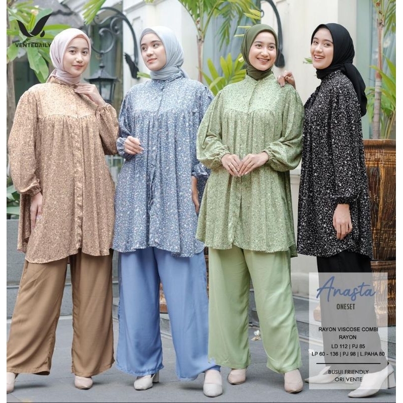 AQIFA/CHESSA /ANASTA ONE SET RAYON JUMBO
