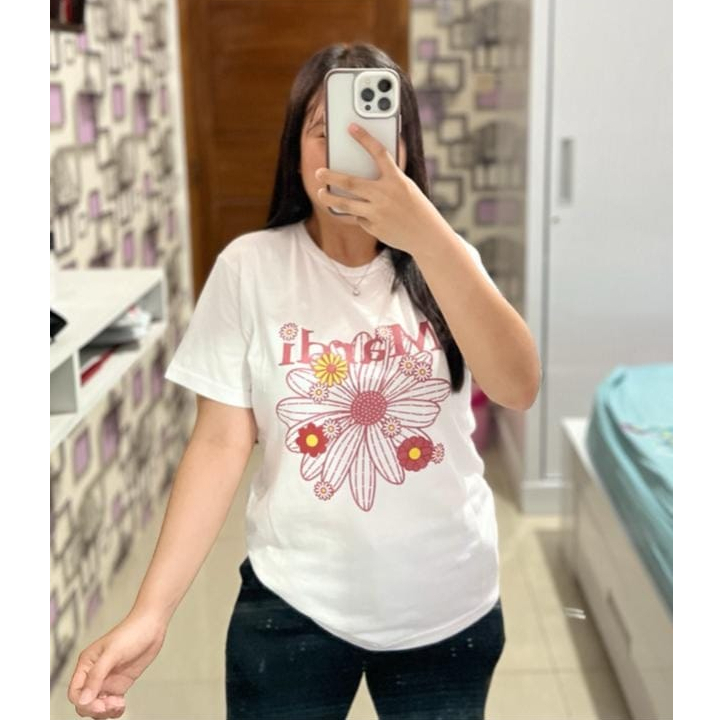 MARDI TSHIRT l BAJU KAOS TUMBLR TEE KAOS WANITA OVERSIZE POLOS COTTON COMBED 30'S KOREA FASHION