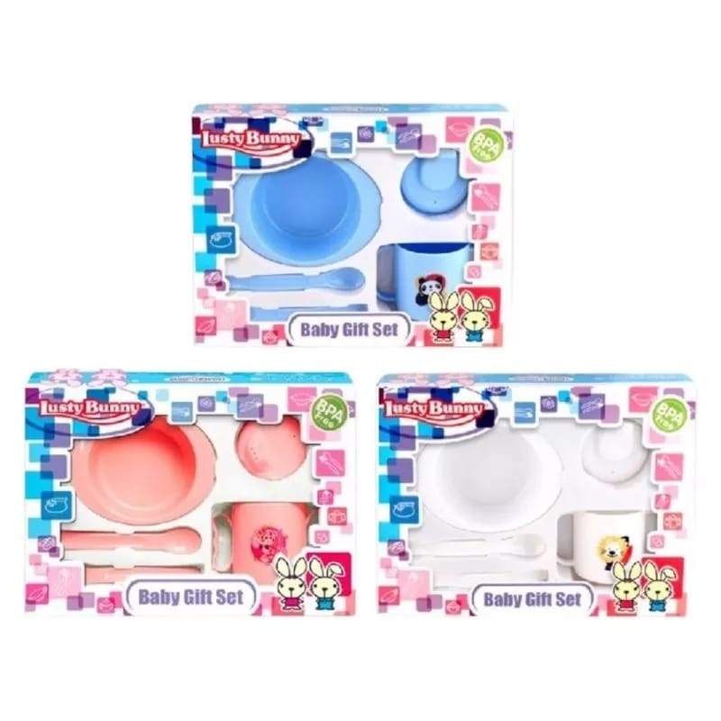 LUSTY BUNNY FEEDING SET 5PCS LB1417 &amp; LUSTY BUNNY FEEDING SET 5PCS LB1416
