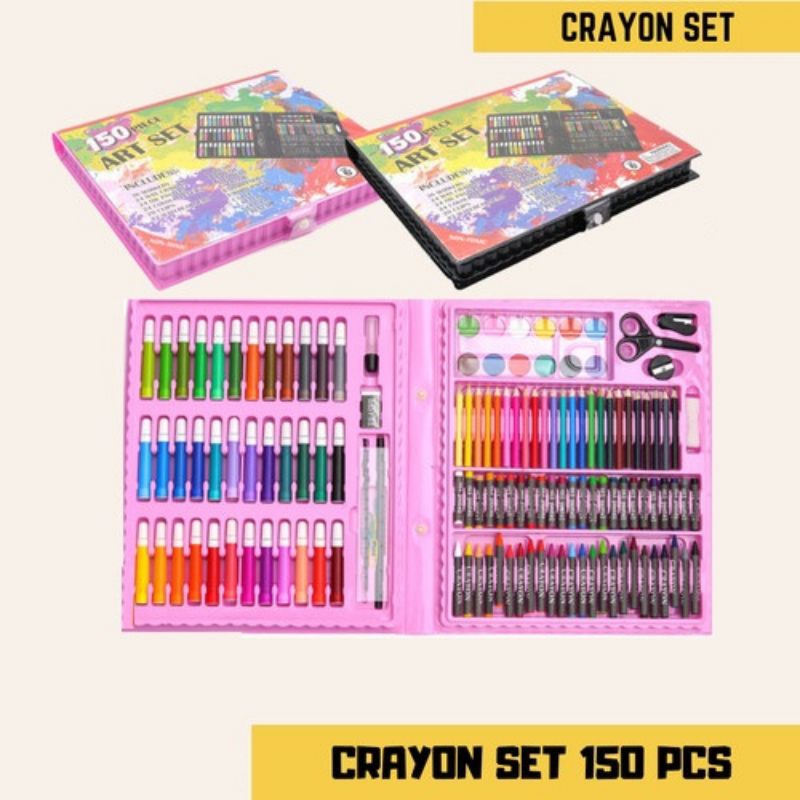 

Pensil Warna Crayon set isi 150 pcs Crayon Mewarnai (Alat Menggambar atau Mewarnai)