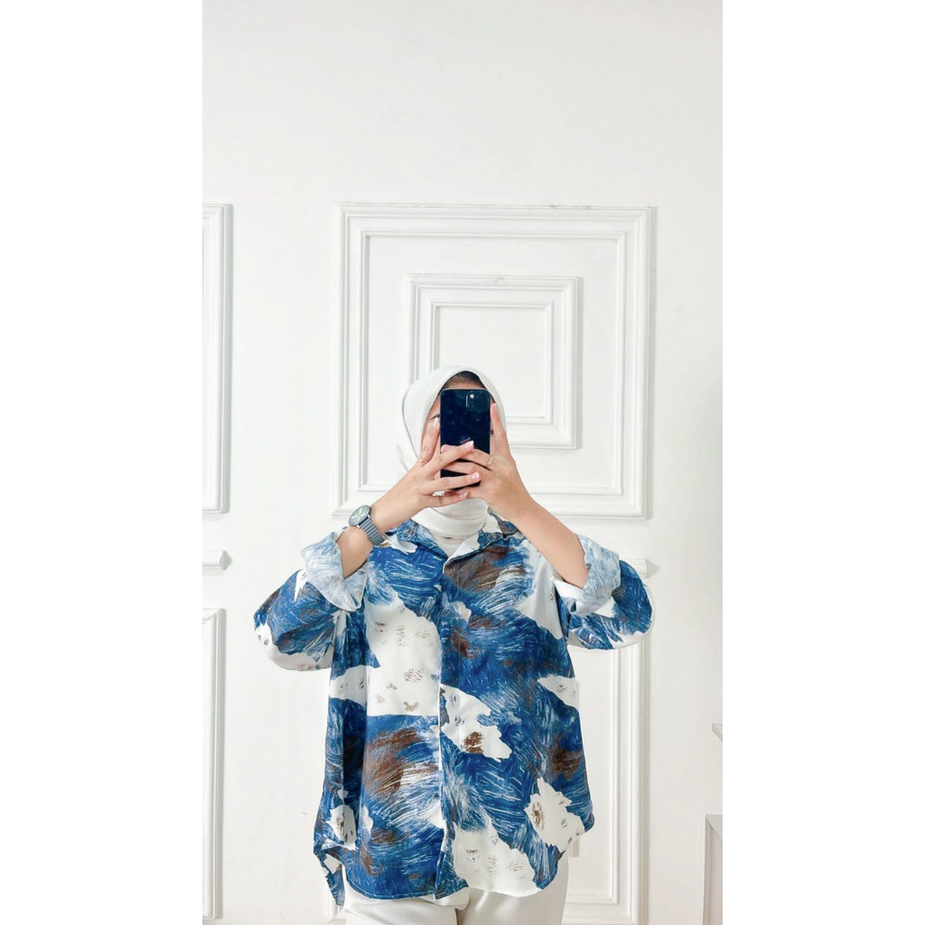 GFS MONTY OVERSIZE MARBLE SHIRT