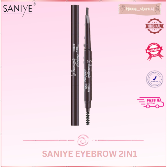 [MS][BPOM] SANIYE EYEBROW 2IN1 LONGLASTING WATERPROOF