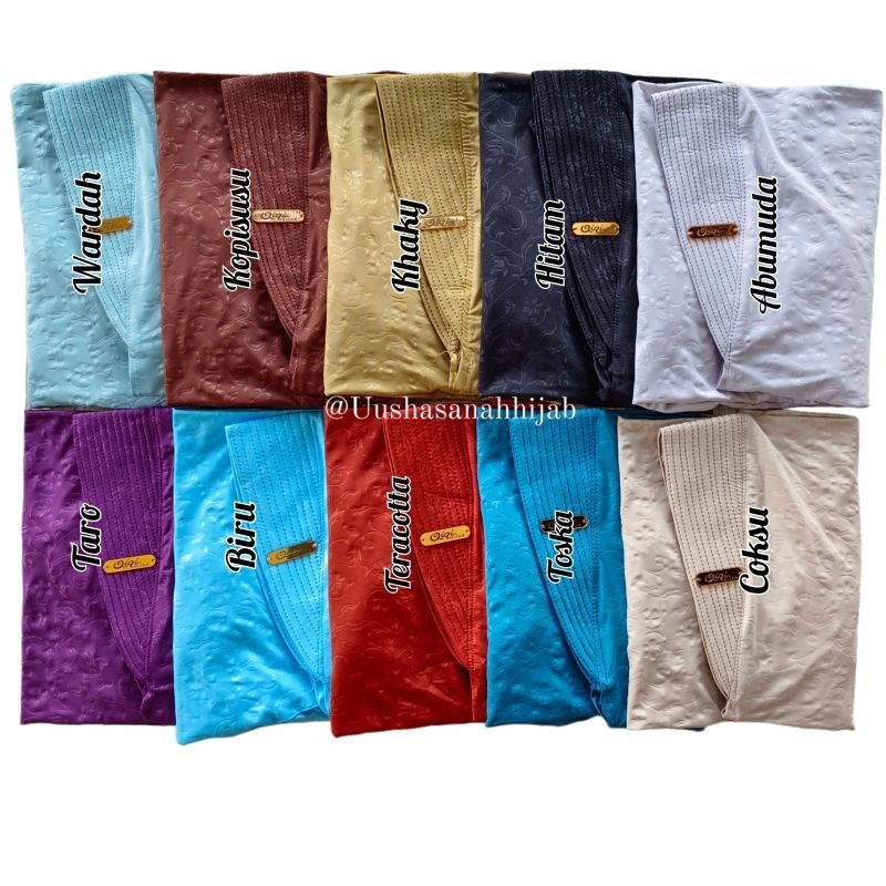 [Qiqi Hijab] NOVIA••hijab instan pet rempel motif••hijab instan jersey emboss