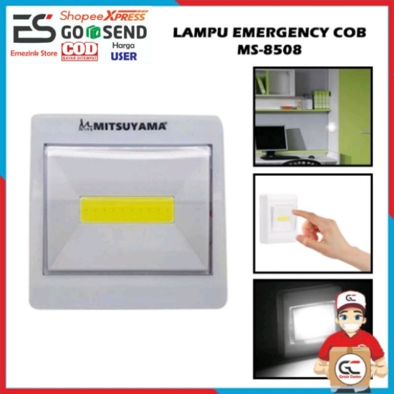 LE1 | Lampu led tempel KOTAK emergency | ZL