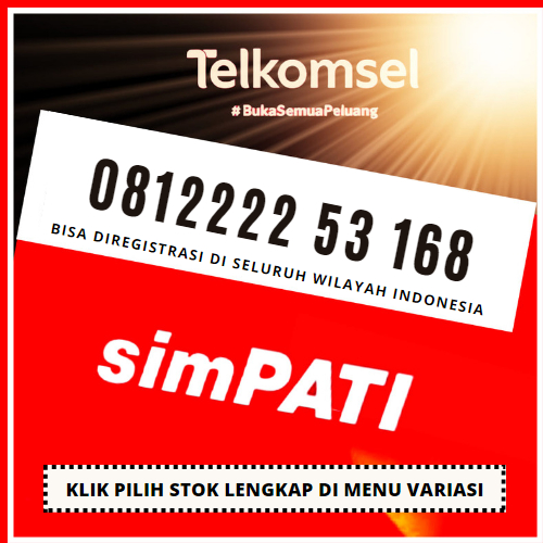 Nomor Cantik Telkomsel - Nomor Cantik Simpati - Nomer Cantik Telkomsel - Nomer Cantik Simpati 4G 168 Hoki