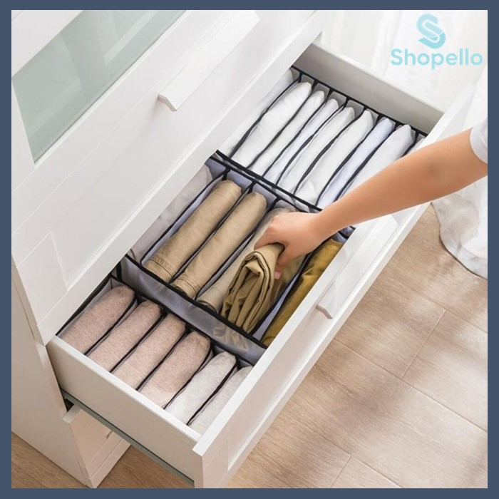 SHOPELLO - Storage Sekat Pakaian Organizer Pembatas Pakaian Lemari Storage Celana