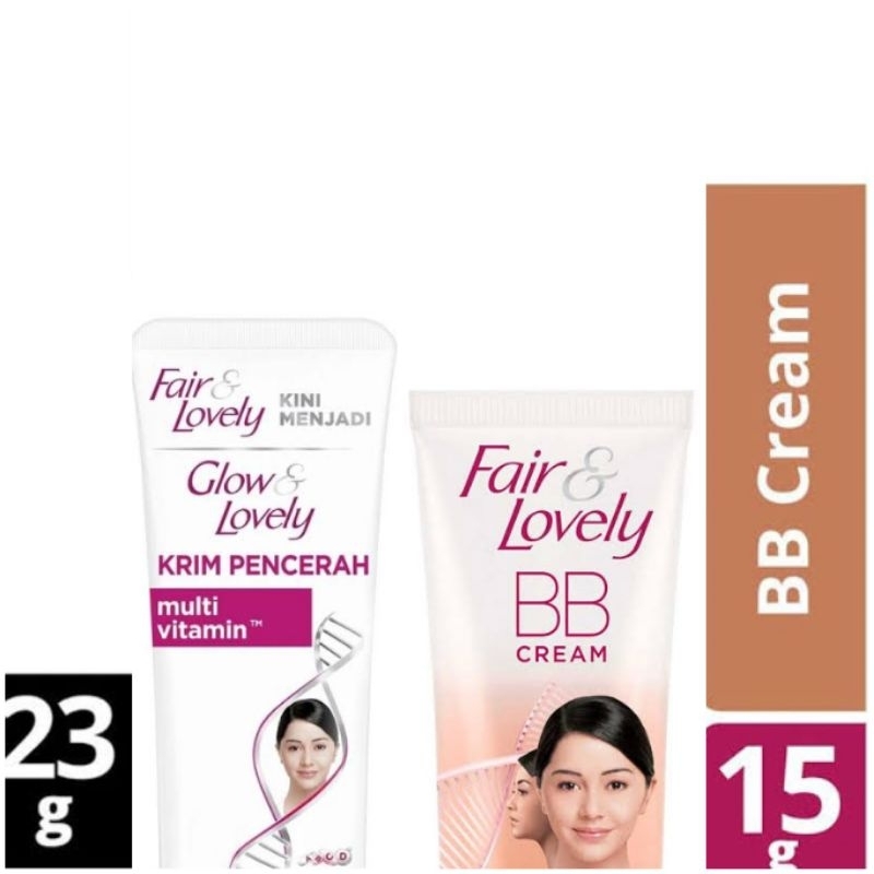 Glow &amp; Lovely Cream Pencerah 7.5gr Sachet / Ultimate Uv Duo Cream Spf 35+++: 20mL/ Glow Lovely Multivitamin  Facial Foam 100gr / Fair &amp; Lovely Cream Pencerah Harian