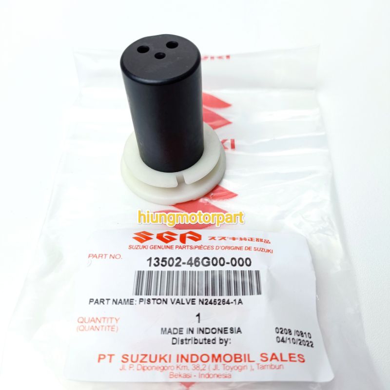 SKEP VACUM  KARBU KARBURATOR SPIN SKYWAVE HAYATE SKYDRIVE 13502-46G00-000 ASLI ORIGINAL SGP SUZUKi