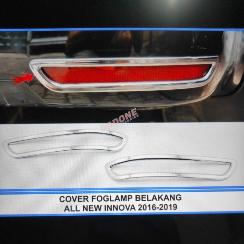 lampu reflektor bumper belakang inova innova reborn ribon / venturer 2016 sd 2023 2022 2017 2018 2019 2020 2021 nyala lampu