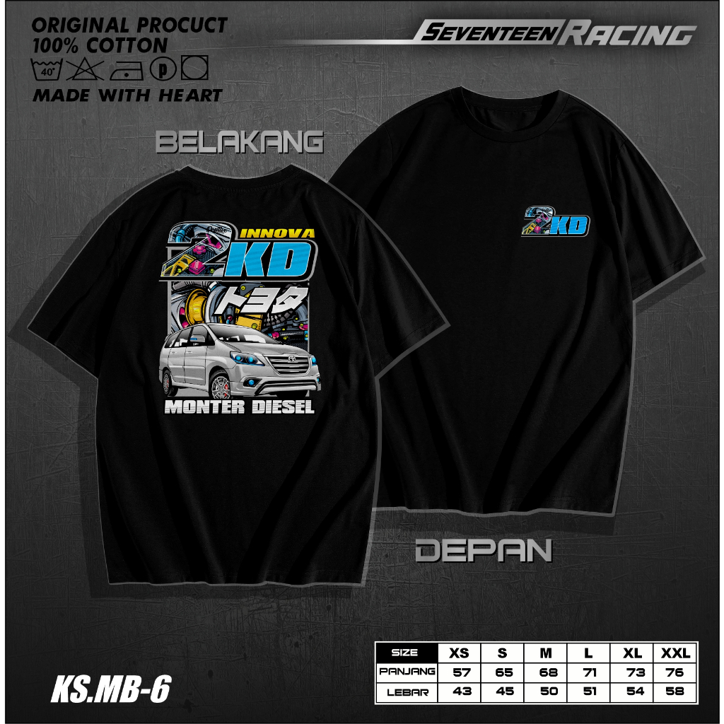 Kaos Racing MESIN TURBO DIESEL INNOVA 2GD SPEED ENGINE Baju Mobil Modifikasi T- SHIRT 2KD INNOVA TUR