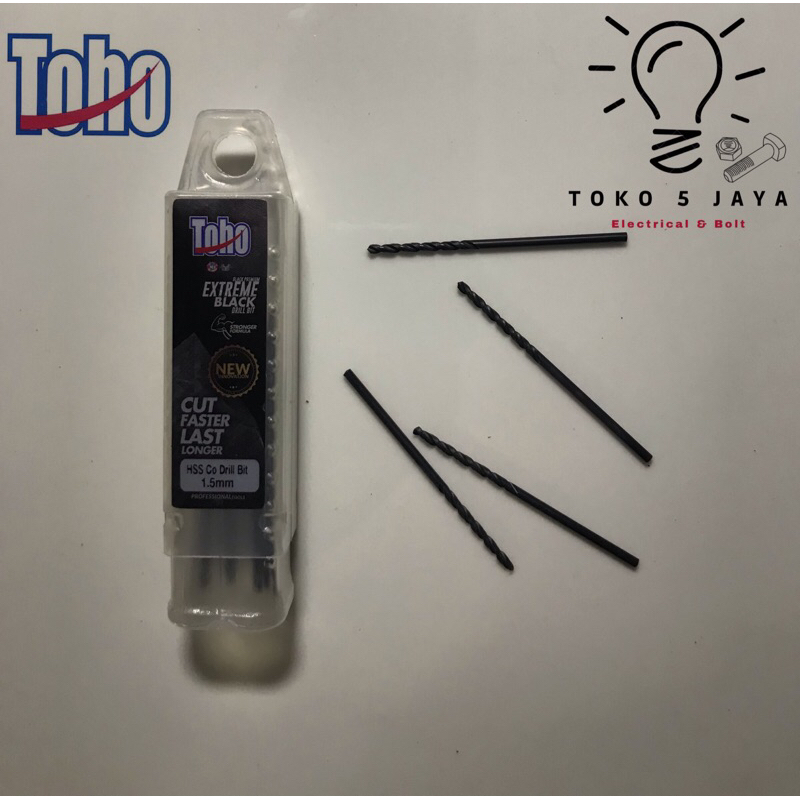 mata bor TOHO 1.5mm / mata bor besi /stainless / mata bor cobalt TOHO