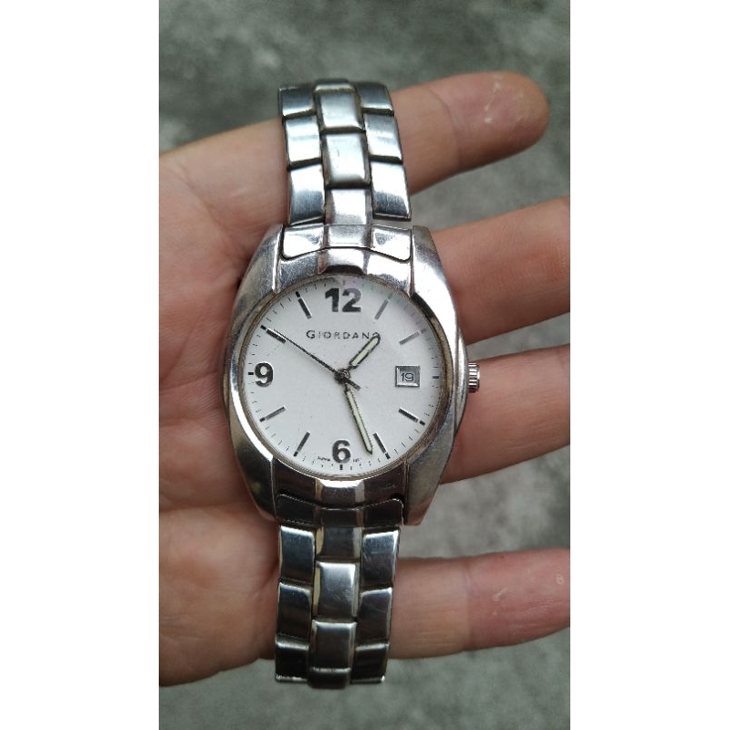 jam tangan giordano quartz second bekas original