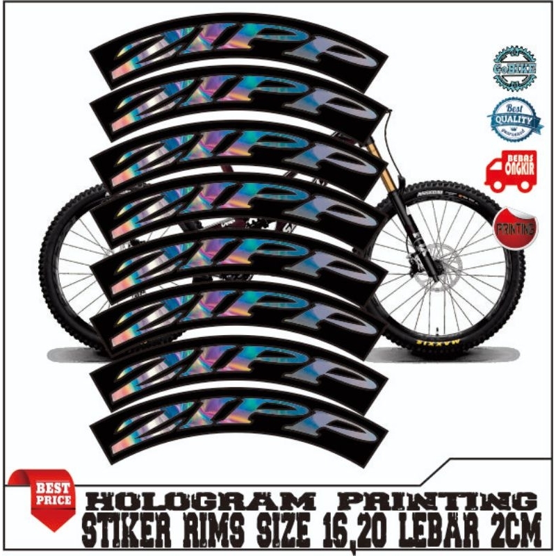 stiker velg zipp decal rims zipp