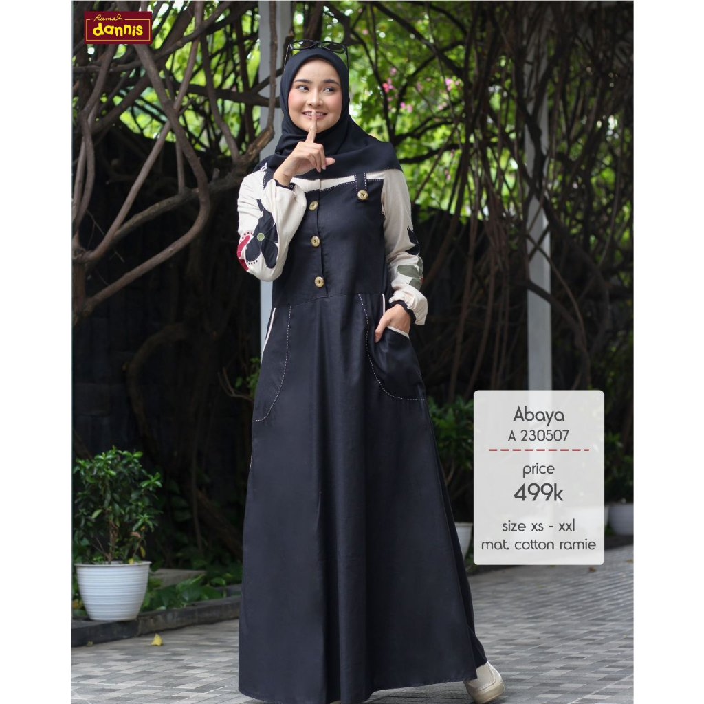 A230507 Abaya Dewasa By Rumah Dannis Size XS - XXL