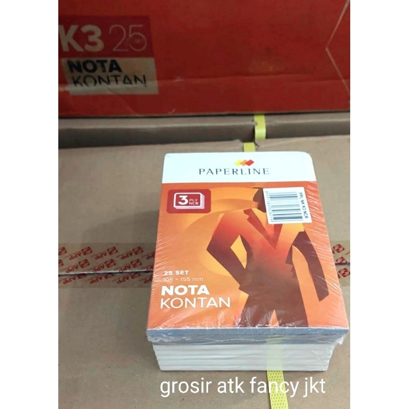 

HJK ( 10 buku ) Nota Kontan Paperline PPL 3 ply Kecil 3ply / 3 rangkap