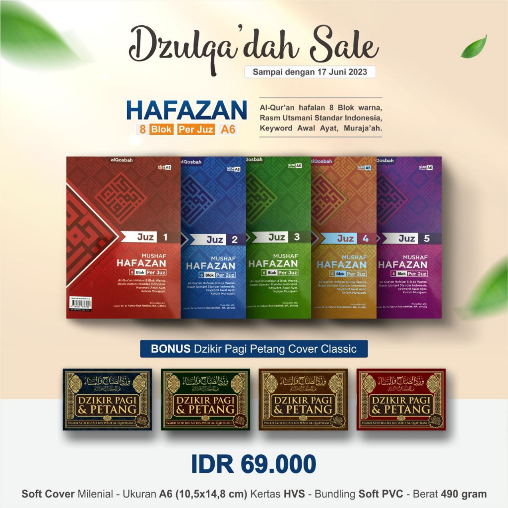 

AL-QUR'AN HAFAZAN 8 BLOK PERJUZ A6