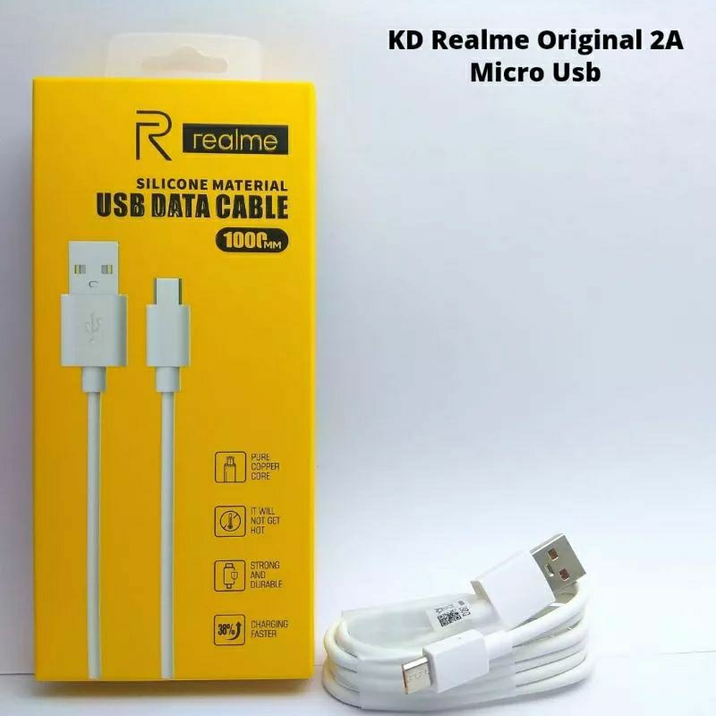 Kabel data Realme Original Flash charging Support Semua hp Type C Micro USB