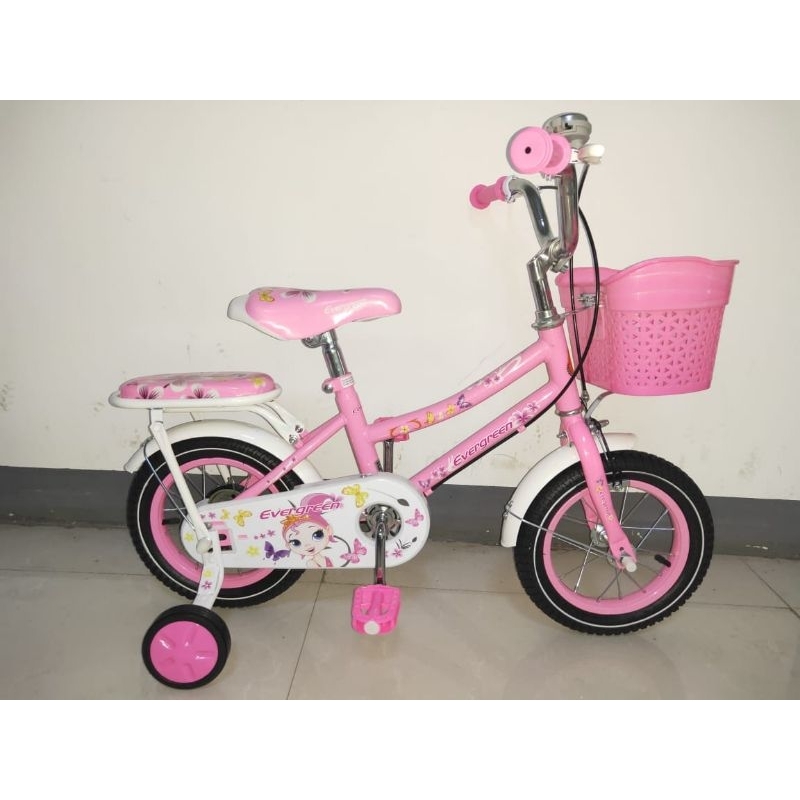 Sepeda Mini Evergreen 12 Inch Penguin Sepeda Anak Perempuan Pink