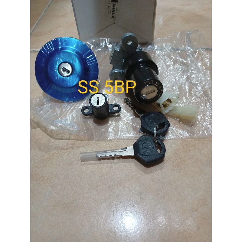 main switch key set kunci kontak set tutup tangki jok scorpio z old lawas stebo BMpart