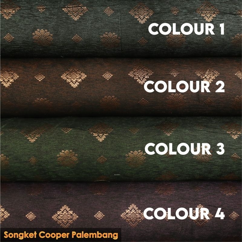 {NEWEST PRODUCT} KAIN PREMIUM SONGKET COOPER  PALEMBANG BORDER COPPER BAHAN SONGKET BORDIR MOTIF TERBARU TERMURAH DAN TERLARIS UNRUK BAWAHAN KEBAYA ROK DRESS GAMIS SELEMPANG KEBAYA PER 0.5M BY MACMOHAN