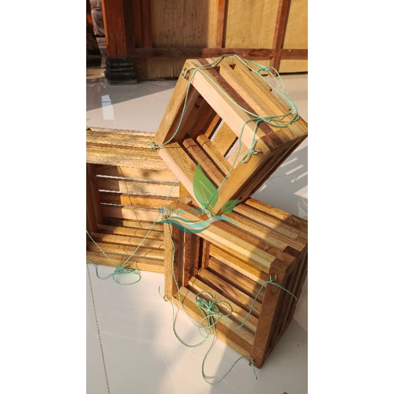 Pot Anggrek Gantung Kayu Jati | Pot Gantung Anggrek